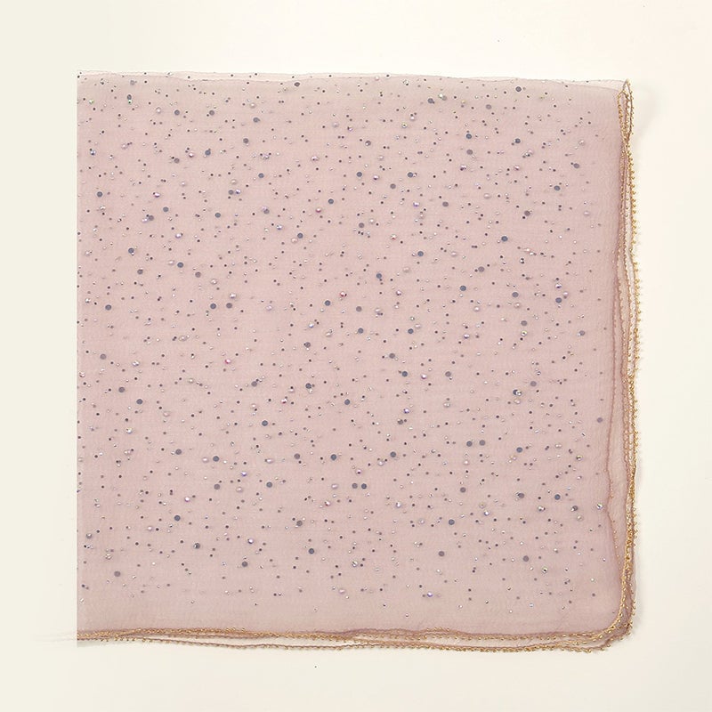 Women's Glitter Decor Head Scarf