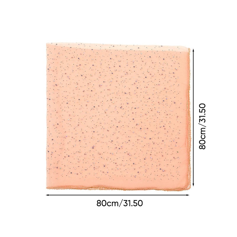 Women's Glitter Decor Head Scarf