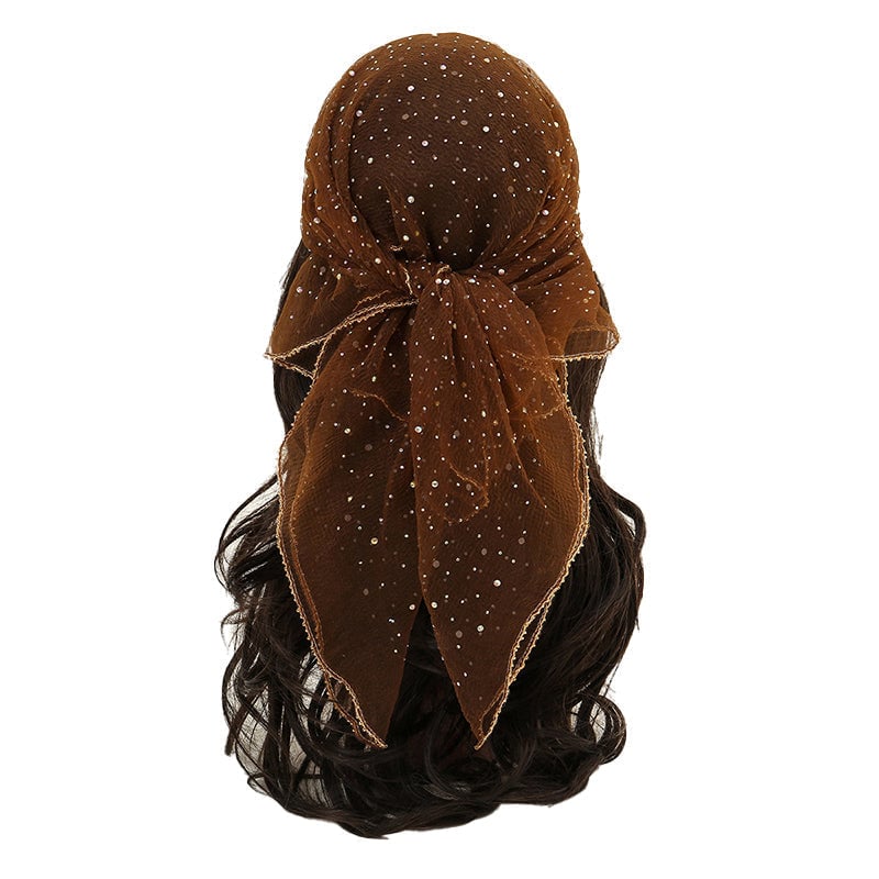 Women's Glitter Decor Head Scarf