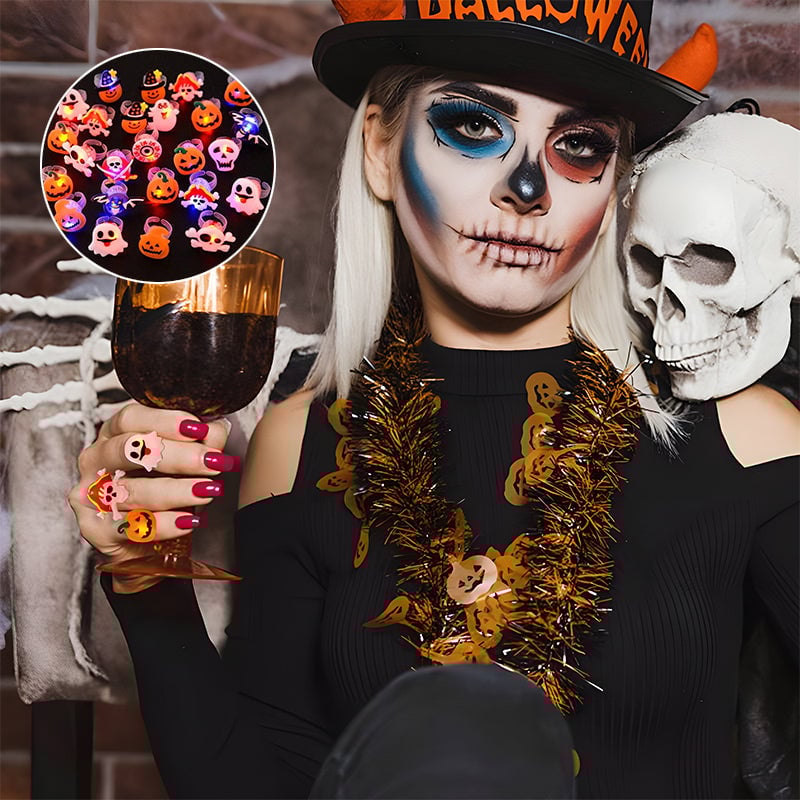 Luminous Halloween Rings(50 Rings)