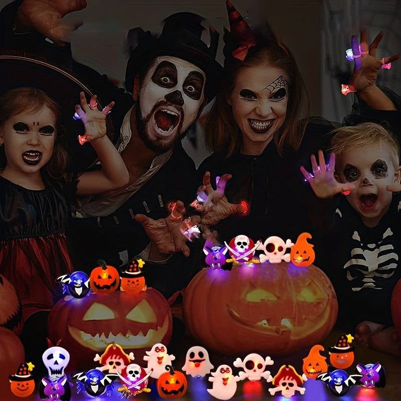 Luminous Halloween Rings(50 Rings)