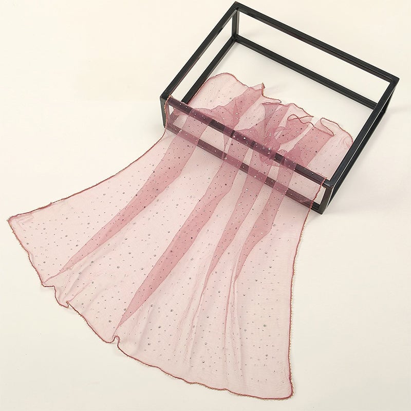 Women's Glitter Decor Head Scarf