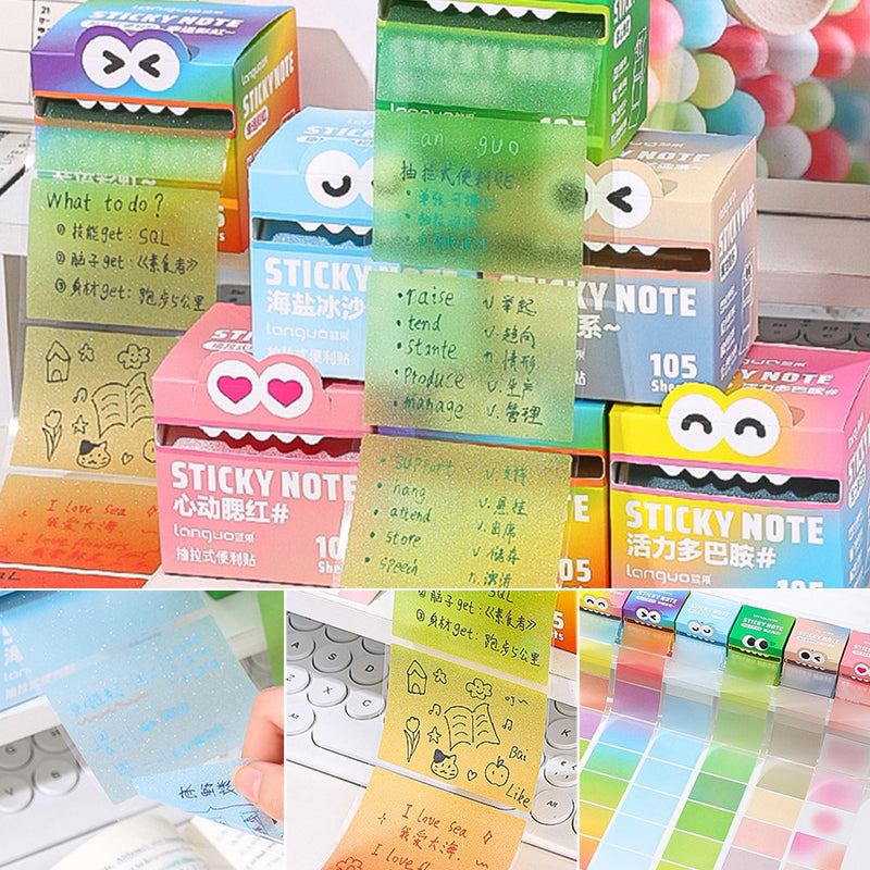 Colorful Self-Adhesive Pull-Out Memo Pads