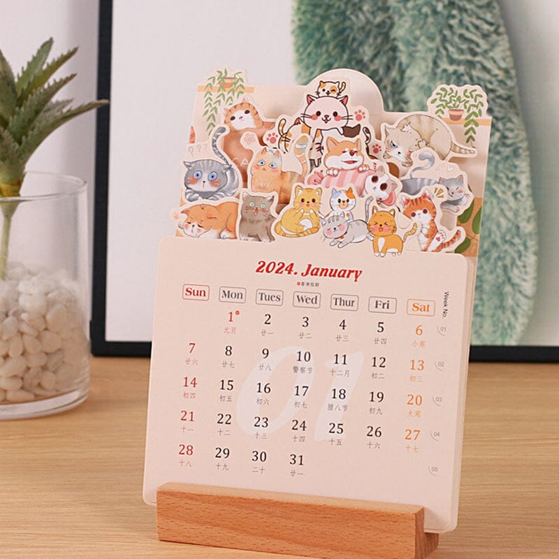 2025 Bloomy Flowers Desk Calendar undersunnie
